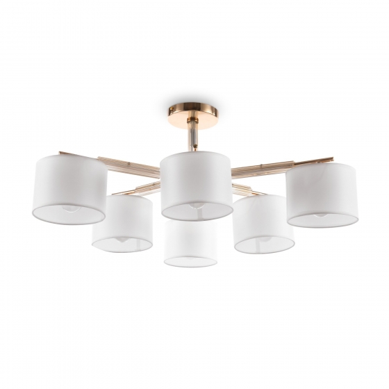 Потолочный светильник Pipe золото, 720 мм, 6 плафонов 1