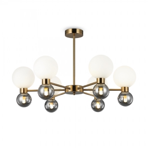 Потолочный светильник Bony латунь, 12 плафонов