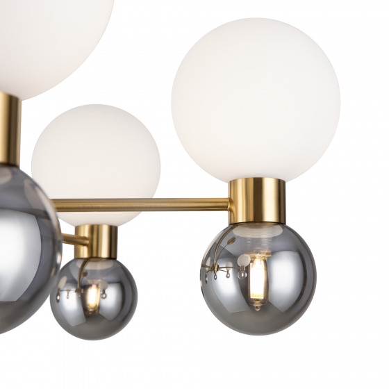 Потолочный светильник Bony латунь, 12 плафонов 4