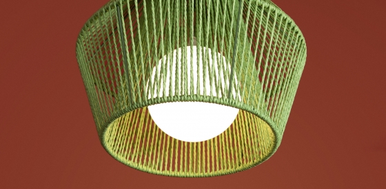 Подвесной светильник Cottage зеленый 15