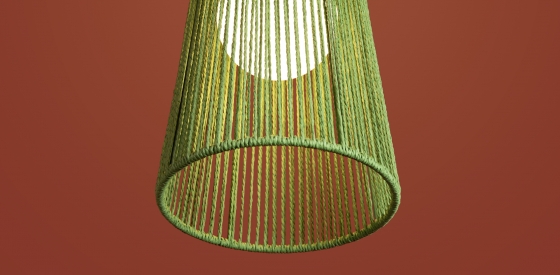 Подвесной светильник Cottage зеленый 14