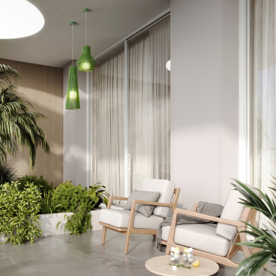 Подвесной светильник Cottage зеленый 3