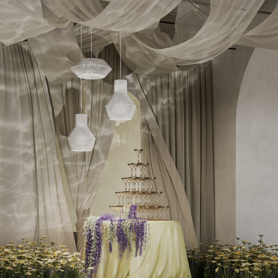 Подвесной светильник Cottage молочный 8