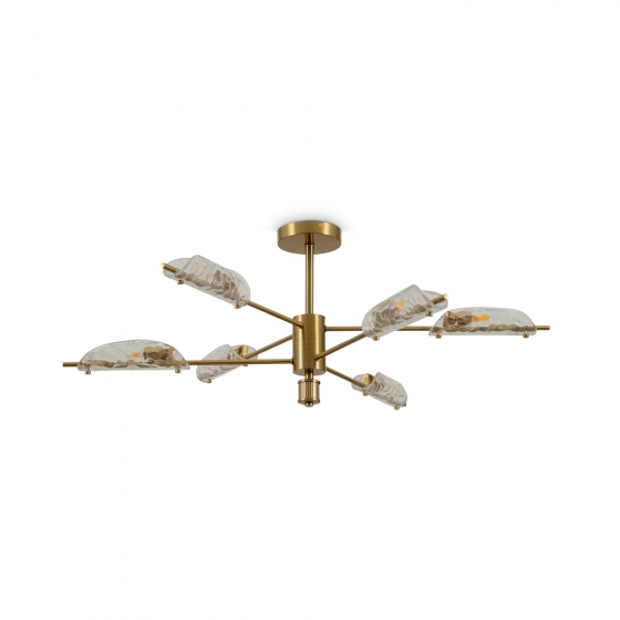 Потолочный светильник Baret латунь, стекло, 6 плафонов 9