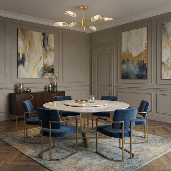 Потолочный светильник Baret латунь, стекло, 6 плафонов 10