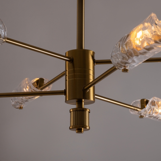 Потолочный светильник Baret латунь, стекло, 6 плафонов 3