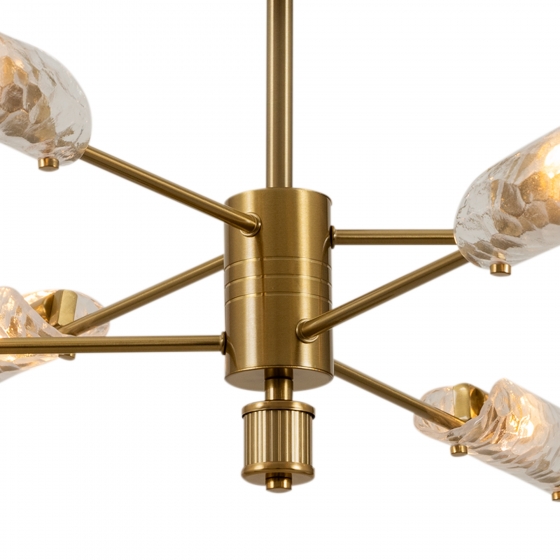 Потолочный светильник Baret латунь, стекло, 6 плафонов 7