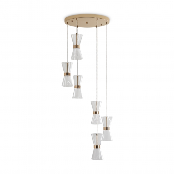 Подвесной светильник Dress золото, 6 плафонов 11