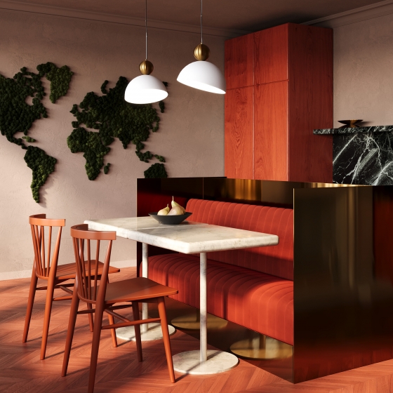 Подвесной светильник Bowl черный с золотым элементом 9