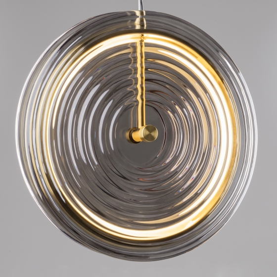 Подвесной светильник Borbon латунь, дымчатый 5