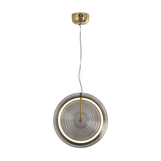 Подвесной светильник Borbon латунь, дымчатый 1