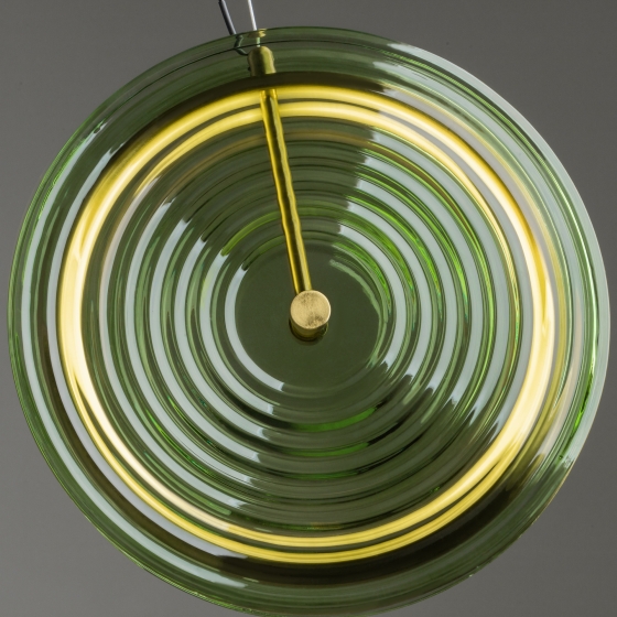 Подвесной светильник Borbon зеленый стекло, латунь 2