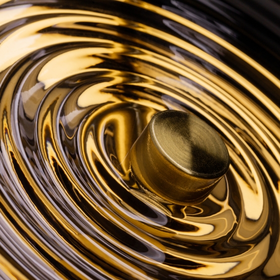 Настенное бра Borbon латунь, дымчатый абажур 3