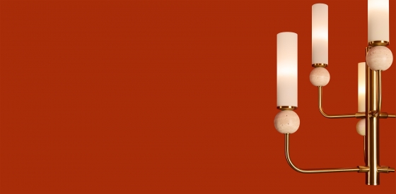 Потолочный светильник Sunspot латунь, стекло, 6 плафонов 9