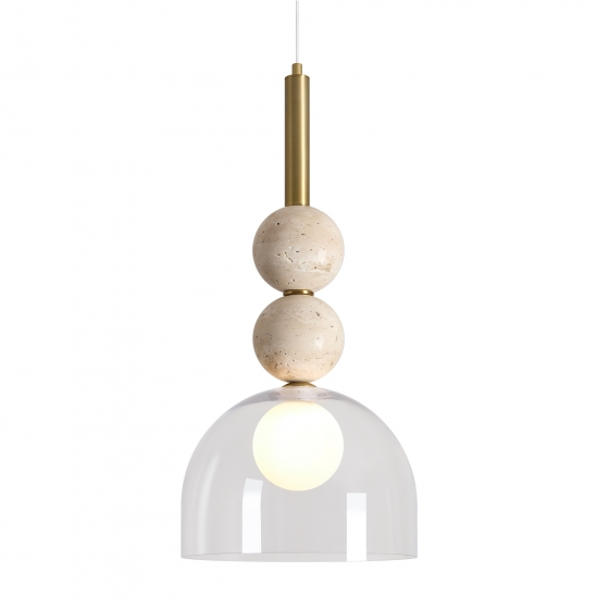 Подвесной светильник Sunspot латунь, стекло, полусфера 4