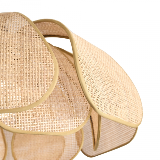 Подвесной светильник Cocoon черный, ротанг 3