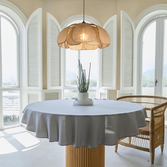 Подвесной светильник Cocoon черный, ротанг 8