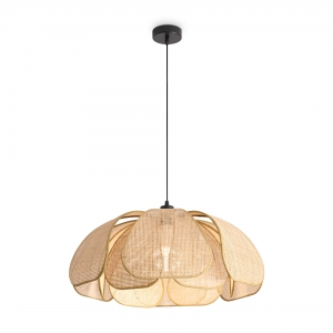 Подвесной светильник Cocoon черный, ротанг