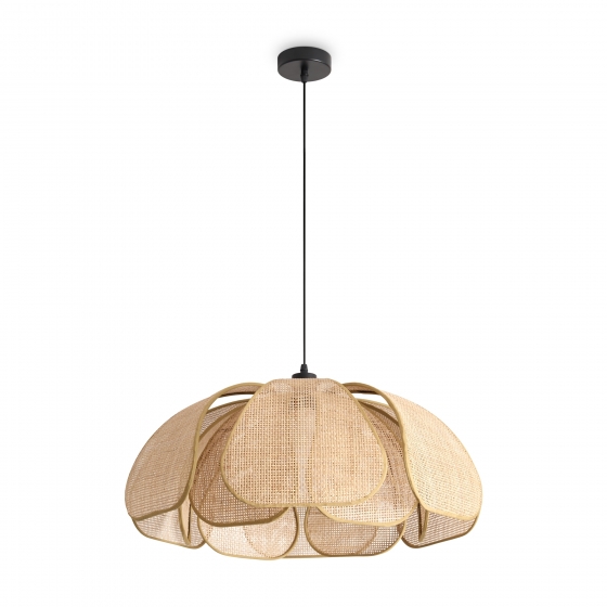 Подвесной светильник Cocoon черный, ротанг 2