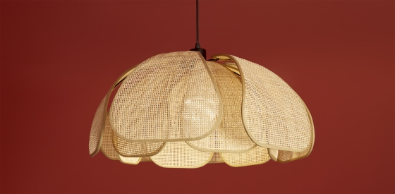 Подвесной светильник Cocoon черный, ротанг 14