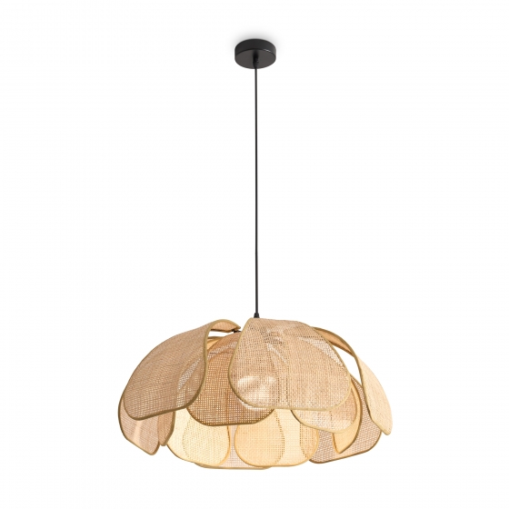 Подвесной светильник Cocoon черный, ротанг 4