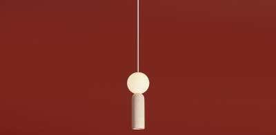 Подвесной светильник Shapes белый бетон 12