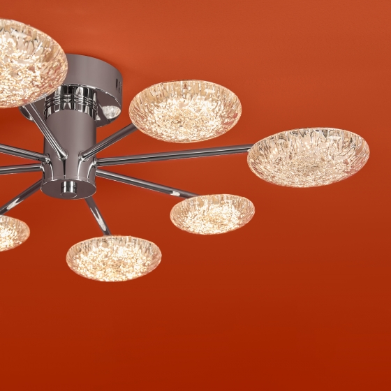 Потолочный светильник Plane хром, 690 мм, круглый 9