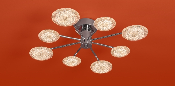 Потолочный светильник Plane хром, 690 мм, круглый 12