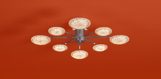 Потолочный светильник Plane хром, 690 мм, круглый 15