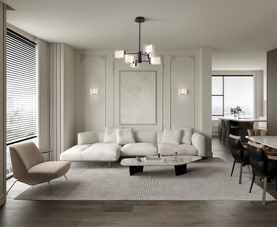 Потолочный светильник Ice черный, прозрачный плафон 2