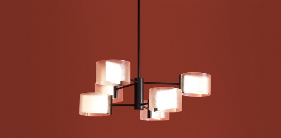 Потолочный светильник Ice черный, прозрачный плафон 9