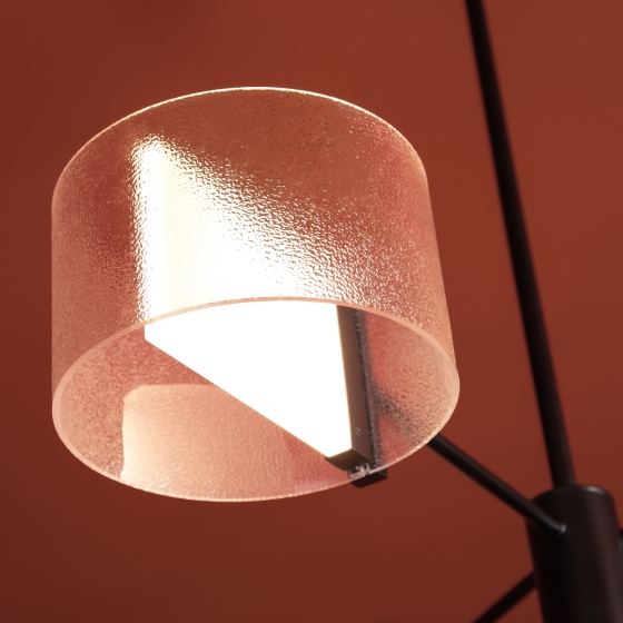 Потолочный светильник Ice черный, прозрачный плафон 12