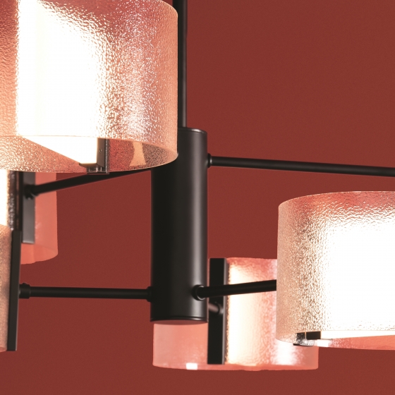 Потолочный светильник Ice черный, прозрачный плафон 10