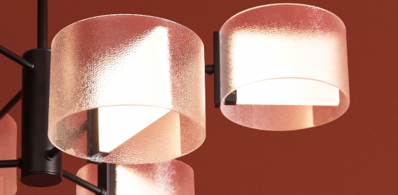 Потолочный светильник Ice черный, прозрачный плафон 14