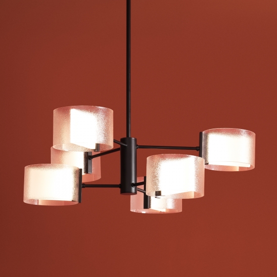 Потолочный светильник Ice черный, прозрачный плафон 8