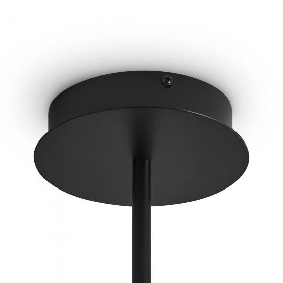 Потолочный светильник Ice черный, прозрачный плафон 6