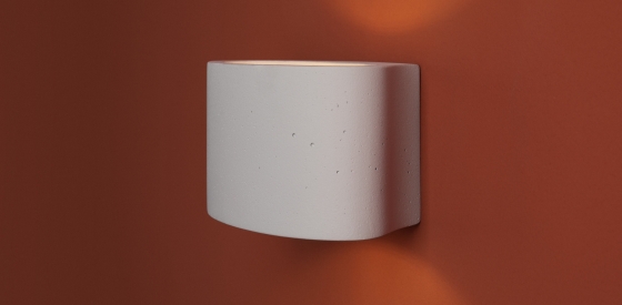 Настенный светильник Terra графит, цементный абажур 15