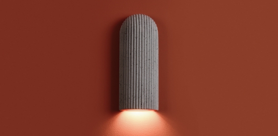 Настенный светильник Terra графит, цемент 11