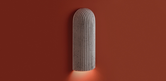 Настенный светильник Terra графит, цемент 12