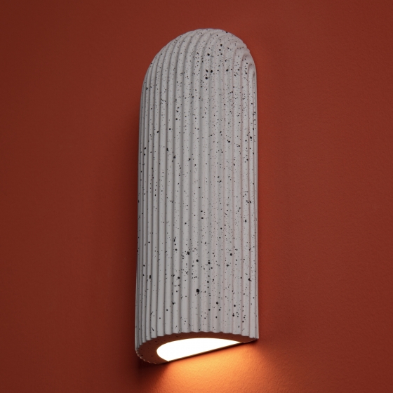 Настенный светильник Terra белый микроцемент 9