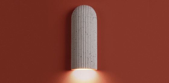 Настенный светильник Terra белый микроцемент 11