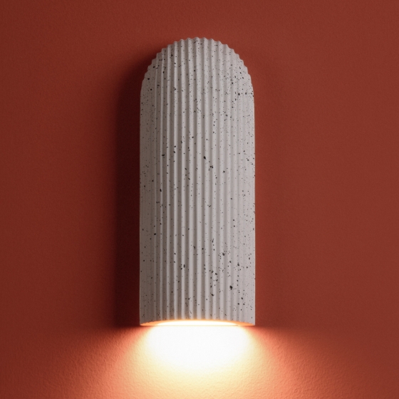 Настенный светильник Terra белый микроцемент 8