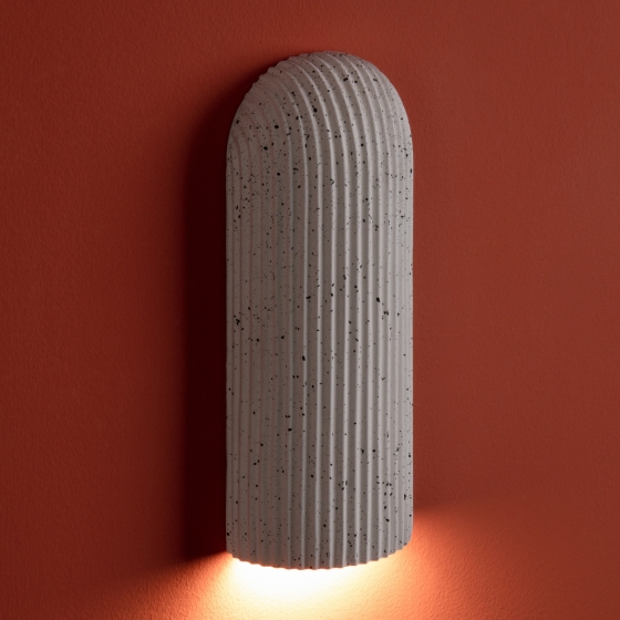 Настенный светильник Terra белый микроцемент 10