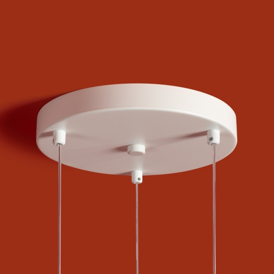 Аксессуары Пьетре белый, круглая форма, 3 подвеса 2