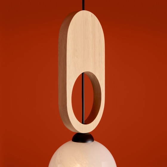 Подвесной светильник Irisa черный, матовый белый абажур 5