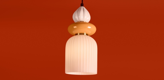 Подвесной светильник Alzare черный, матовый белый абажур 12