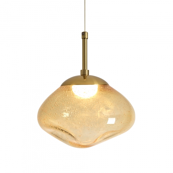 Подвесной светильник Mote янтарный стеклянный 12