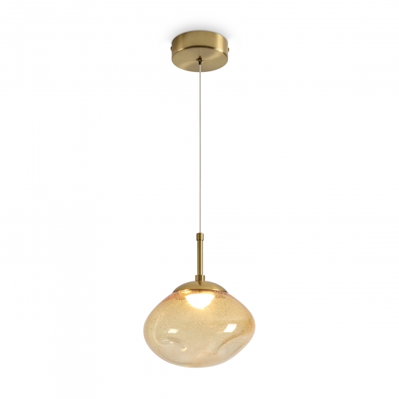 Подвесной светильник Mote янтарный стеклянный 1