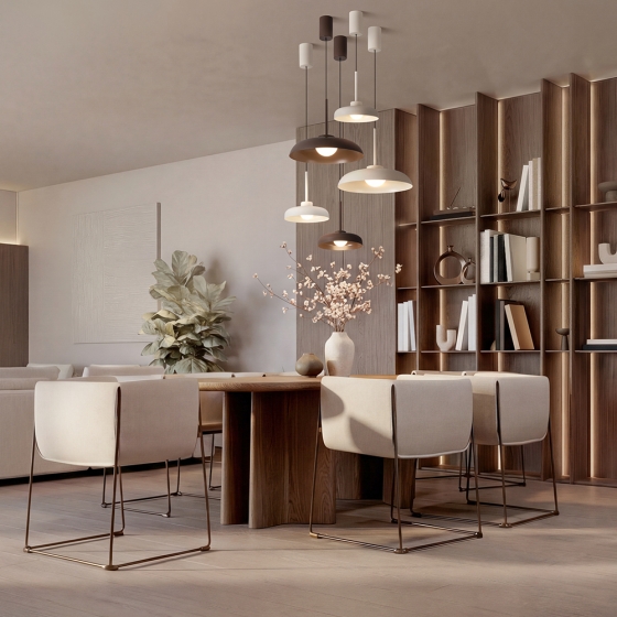 Подвесной светильник Movement жемчужный белый 15