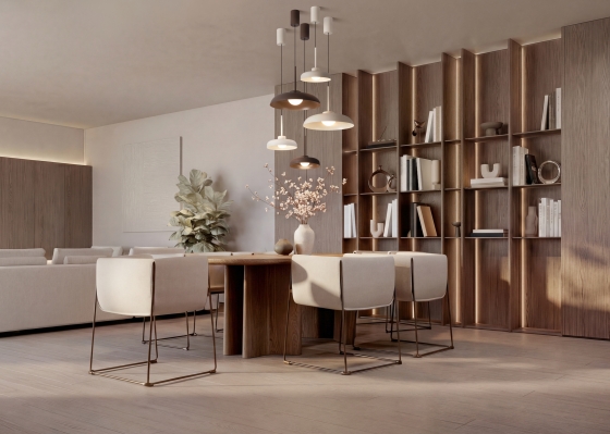 Подвесной светильник Movement жемчужный белый 16